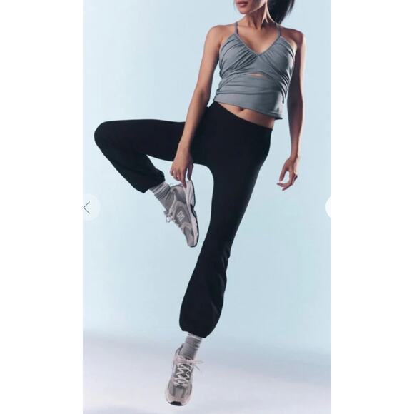 Free People Movement Let's Bounce Pants Black M - Picture 1 of 9